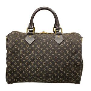 LOUIS VUITTON Speedy Bandouliere 30 Mini Lin Hand Bag 958-081725